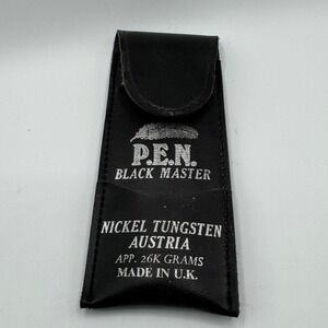 P.E.N. Black Master Nickel Tungsten Darts Set w Case Made in UK Austria